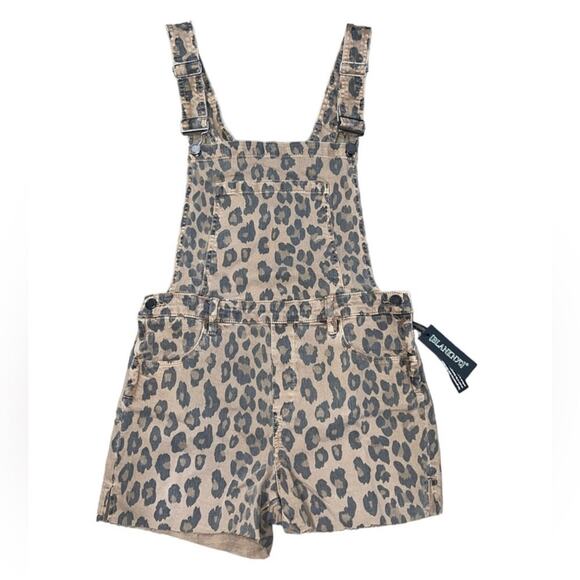 NWT! Blank NYC Catwalk Leopard Print Shortalls - Size 26 - Picture 7 of 10